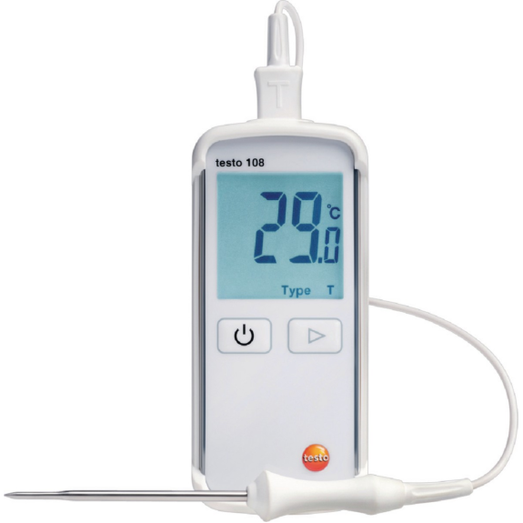 Thermomètre 108 universel 1 entrée couple K. Livré avec sonde air/gaz/liquide. Accepte tous type de sonde K.Réf. 5631-Lire la description