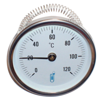 Thermomètre applique A45 diamètre 80mm 0/120°C Réf 74504D-Lire la description