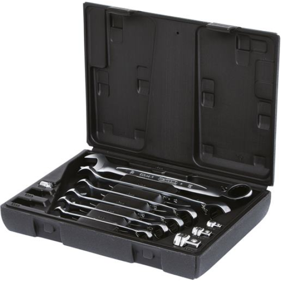 Ratschenschlüssel-Satz 10-tlg. 8-19mm umschlt.KS Ratschenschlüssel-Satz 10-tlg. 8-19mm umschlt.KS-Beschreibung lesen