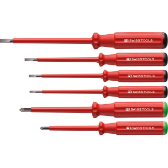 Schraubendreher-Satz VDE 6-teilig Schlitz/PZ im Karton Classic PB Swiss Tools-Beschreibung lesen