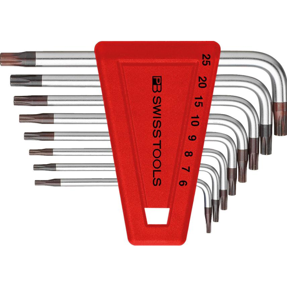 Winkelschraubendreher- Satz im Kunststoffhalter 8-teilig T6-T25 PB Swiss Tools-Beschreibung lesen