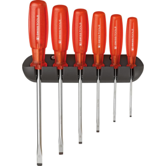 Schraubendreher-Satz 6-teilig Schlitz im Wandhalter Multicraft PB Swiss Tools-Beschreibung lesen
