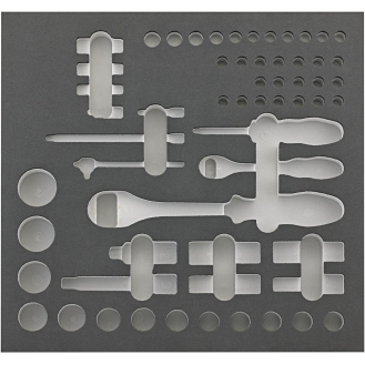 Werkzeugmodul 2/3 leer Steckschl. 1/4"+1/2" FORTIS-Beschreibung lesen