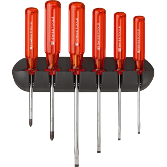 Schraubendreher-Satz 6-teilig Schlitz PH im Wandhalter Classic PB Swiss Tools-Beschreibung lesen