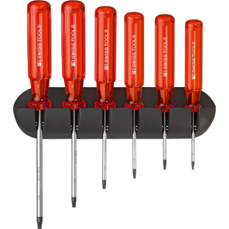 Schraubendreher-Satz 6-teilig Torx im Wandhalter Classic PB Swiss Tools-Beschreibung lesen