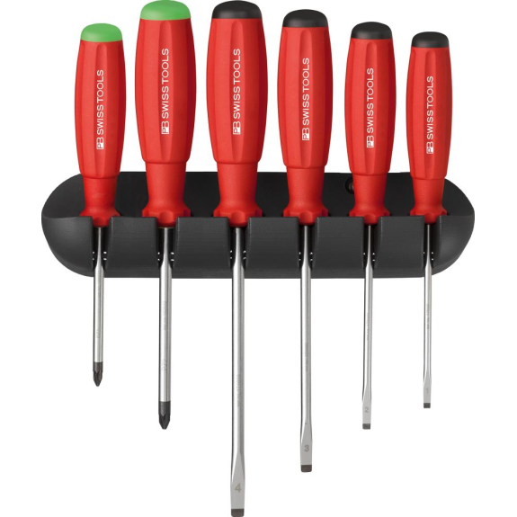 Schbendreher Set 6 parties fente pz dans le support de mur Swissgrip-Leggi tutto