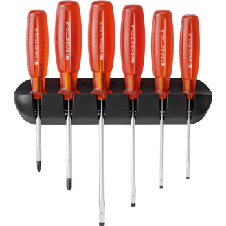 Schraubendreher-Satz 6-teilig Schlitz PH im Wandhalter Multicraft PB Swiss Tools-Beschreibung lesen