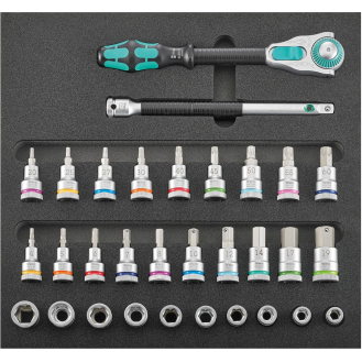 Werkzeugmodul 1/3 Steckschlüssel 1/2" Zyklop und Haltefunktion Wera-Beschreibung lesen