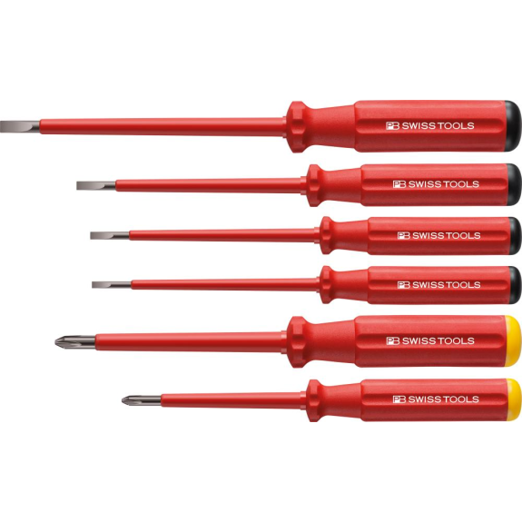 Schraubendreher-Satz VDE 6-teilig Schlitz/PH im Karton Classic PB Swiss Tools-Beschreibung lesen
