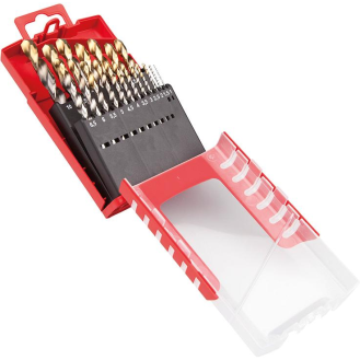Spiralbohrer Set 1-10mm x0,5 A002 in Box 118G Typ N 4xD 19tlg. Tin Tip A087201 Dormer-Beschreibung lesen