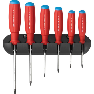 Schraubendreher-Satz 6-teilig Torx im Wandhalter SwissGrip PB Swiss Tools-Beschreibung lesen