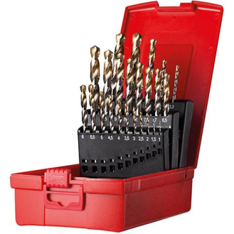 Spiralbohrer Set 1-10,5mmx0,5+KL A002 in Box 118G Typ N 4xD 24tlg. Tin Tip A095200 Dormer-Beschreibung lesen