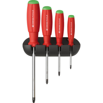 Schraubendreher-Satz 4-teilig PZ im Wandhalter SwissGrip PB Swiss Tools-Beschreibung lesen