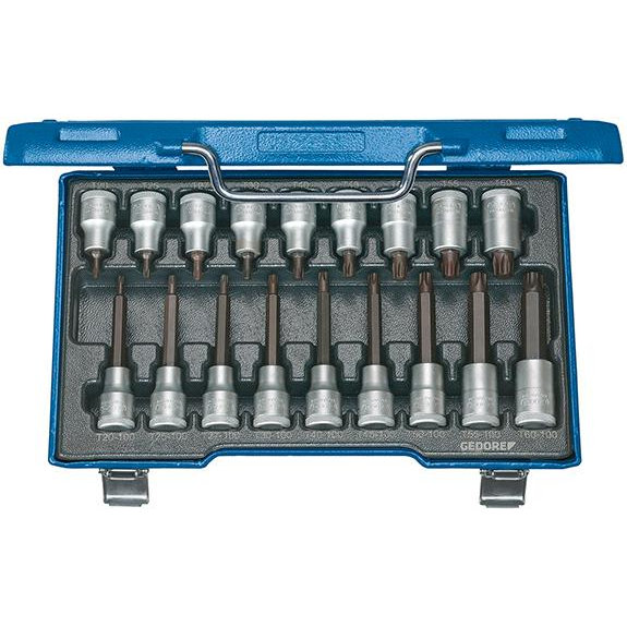 Schraubendrehereinsatz- Satz 1/2" T20 bis T60 18-teilig Gedore-Beschreibung lesen