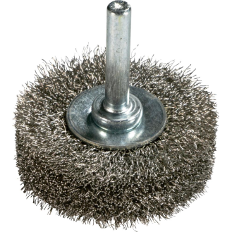 Rundbürste V4A gewellt mit Schaft 50x15x0,2mm ZEINTRA-Beschreibung lesen