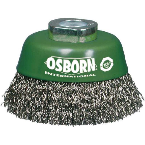 Topfbürste 75mm M14x2 gew. Draht 0,3mm Osborn Topfbürste 75mm M14x2 gew. Draht 0,3mm Osborn-Beschreibung lesen