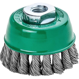 Topfbürste V4A M14 gezopft 65x0,5mm Lessmann-Beschreibung lesen