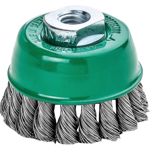 Topfbürste V4A M14 gezopft 65x0,5mm Lessmann-Beschreibung lesen