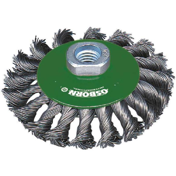 Kegelbürste Rostf. M14 100x0,35mm gezopft Osborn Kegelbürste Rostf. M14 100x0,35mm gezopft Osborn-Beschreibung lesen
