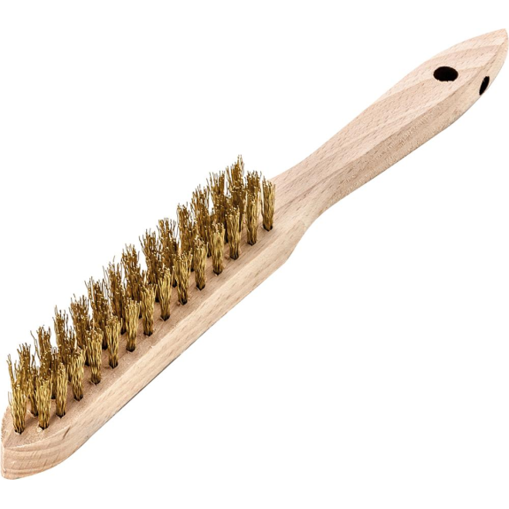 Cepillo de alambre de mano, latón, 3 filas-Leer más