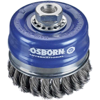 0002608331 - Cepillo taza inox de alambre trenzado, tuerca M14, ø 0.35mm (65x20)-Leer más