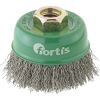Topfbürste Edelstahl 60x0,3mm gewellt FORTIS Topfbürste Edelstahl 60x0,3mm gewellt FORTIS