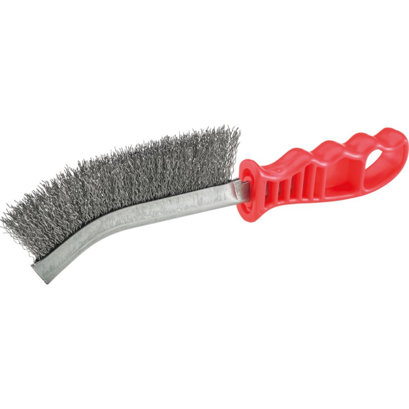 Universal-HanddrahtbürsteStahldraht gewellt Kunststoffgriff 280 x 25 mm FORTIS-Beschreibung lesen