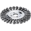 Rundbürste Stahldraht 178x14mm, gezopft 0,5mm Lessmann