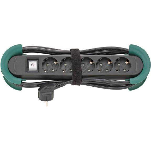 Steckdosenleiste 5-fach H05VV-F3G1,5 3m Aufrollhilfe und Haken FORTIS Steckdosenleiste 5-fach H05VV-F3G1,5 3m Aufrollhilfe und Haken FORTIS-Beschreibung lesen