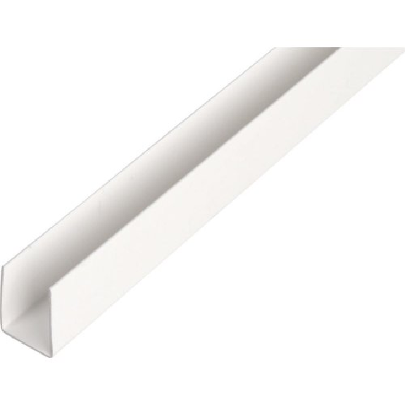 Kunststoff-U-Profil 2000/12x10mm weiß Kunststoff-U-Profil 2000/12x10mm weiß-Beschreibung lesen