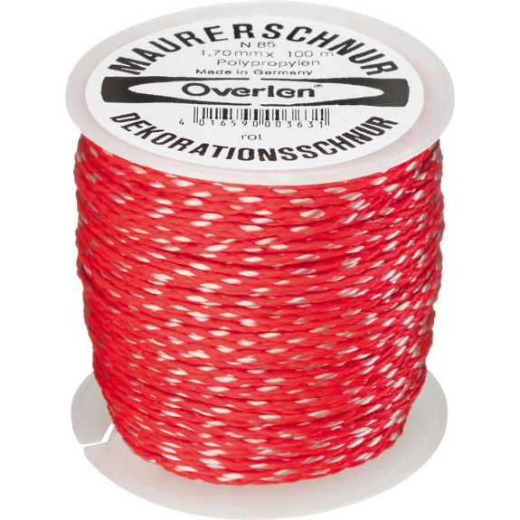 Maurerschnur PP 1,7mm 100m rot Overmann-Beschreibung lesen