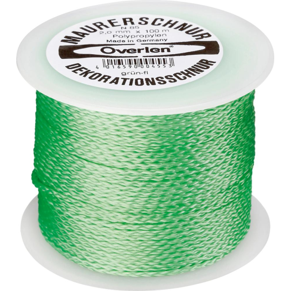 Maurerschnur PP fluoresz.2,0mm 100m grün Overmann Maurerschnur PP fluoresz.2,0mm 100m grün Overmann-Beschreibung lesen
