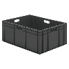 Transport-Stapelkasten B600xT400xH210 mm rot, geschlossen mit Griffloch Transport-Stapelkasten B600xT400xH210 mm rot, geschlossen mit Griffloch