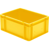 Transport-Stapelkasten B400xT300xH175 mm gelb, geschlossen ohne Griffloch