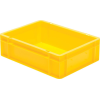 Transport-Stapelkasten B400xT300xH120 mm gelb, geschlossen ohne Griffloch
