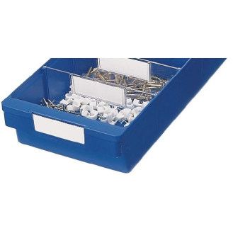 Etikett weiß für Kleinteilebox B186 mm VE 8 Stk.-Beschreibung lesen