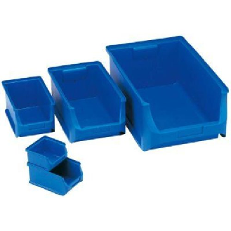 Sichtlagerkasten Gr.2L B102xT215xH75 mm blau-Beschreibung lesen
