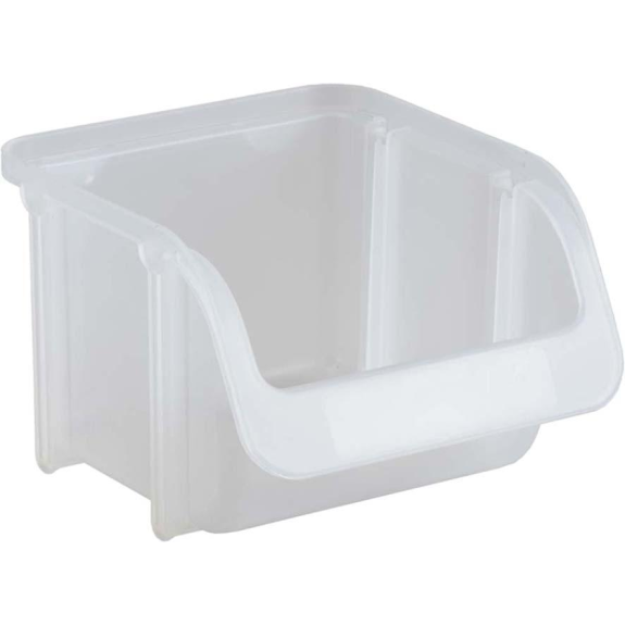 Sichtlagerkasten Gr.1 B102xT115xH74 mm transparent-Beschreibung lesen