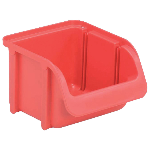 Sichtlagerkasten Gr.1 B102xT115xH74 mm rot Sichtlagerkasten Gr.1 B102xT115xH74 mm rot-Beschreibung lesen