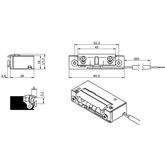 E-Öffner 5UW3X10 9-24V AC/DC m.E.+A,IP68-Beschreibung lesen