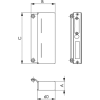 Gegenkasten 146ET-40 zum Anschweißen, blank