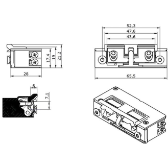E-Öffner 5U2X21 9-24V AC/DC AS+Ar+Fall-Beschreibung lesen
