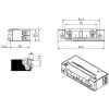 E-Öffner 5U3X10 9-24V AC/DC StromMec.A+E