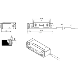 E-Öffner 5UW8X10 12V DC Str.m. Rü.IP68-Beschreibung lesen