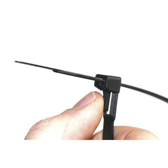 Kabelbinder Nylon schwarz280x7,5mm a100Stück lösbar SapiSelco-Beschreibung lesen