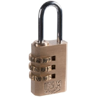 Cadenas à combinaison Série CR  - E (mm): 9 | Ø D (mm): 3 | Modèle: C 25 R | A (mm): 20 | B (mm): 30 | C (mm): 22.5-Lire la description