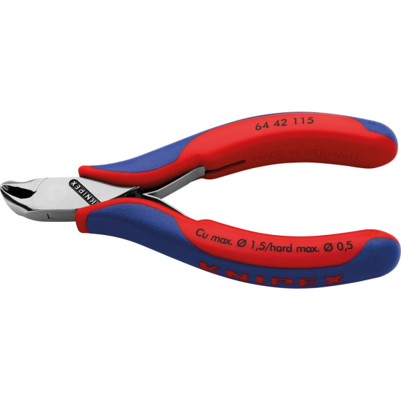 Vornschrägschneider Elektronik mit kleiner Fase 115mm KNIPEX-Beschreibung lesen