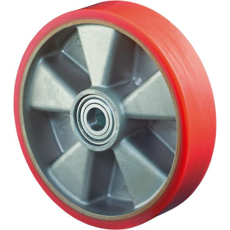 Rad 125/38mm B90.127 Polyure Guss,Radk.Alu,KL Tragkraft 300 kg-Beschreibung lesen
