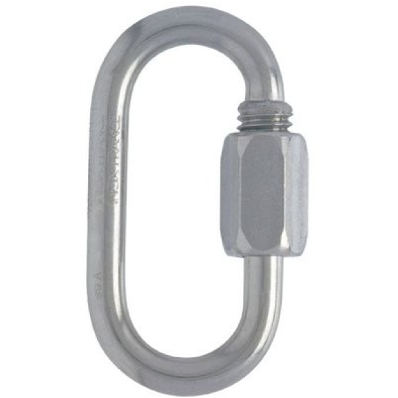 Maillon e , acier zingué - Ø Fil: 8 mm | Char utile: 700 kg | Char de rupture (kg): 3500-Lire la description