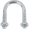 Étrier acier  - Vendu par: 10 | Filetage: M8 | Pour tube: 2''